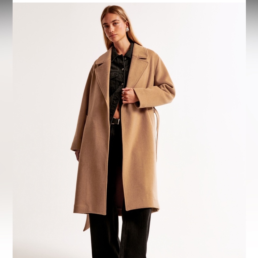 Abercrombie & Fitch Camel/Tan Women's Coat